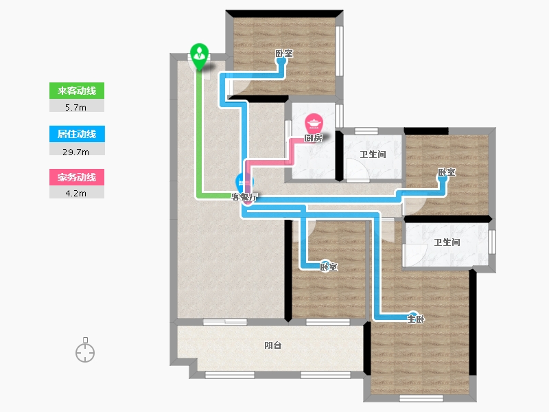 广西壮族自治区-玉林市-陆川·碧桂领秀城-98.23-户型库-动静线