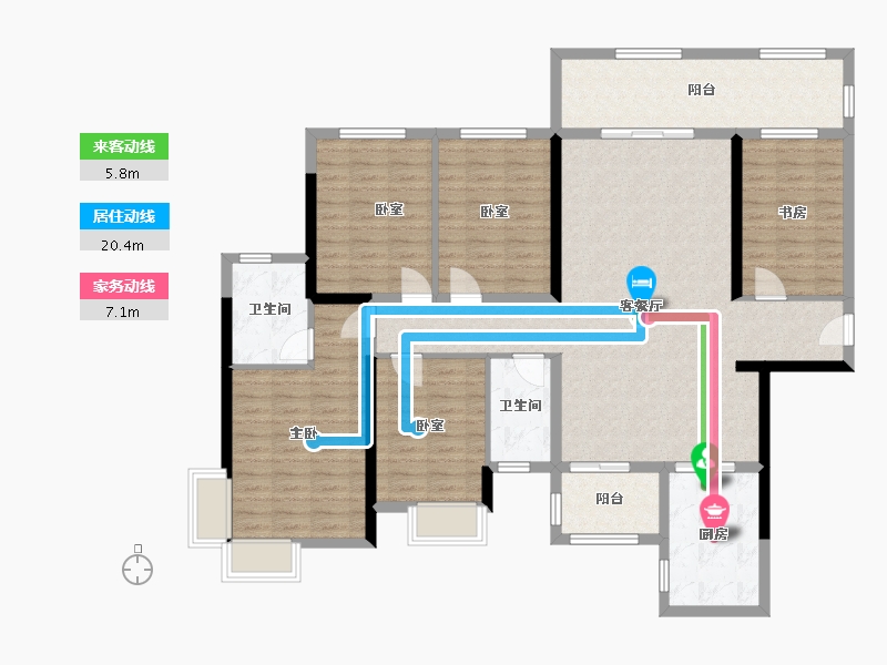 广西壮族自治区-玉林市-陆川·碧桂领秀城-139.20-户型库-动静线