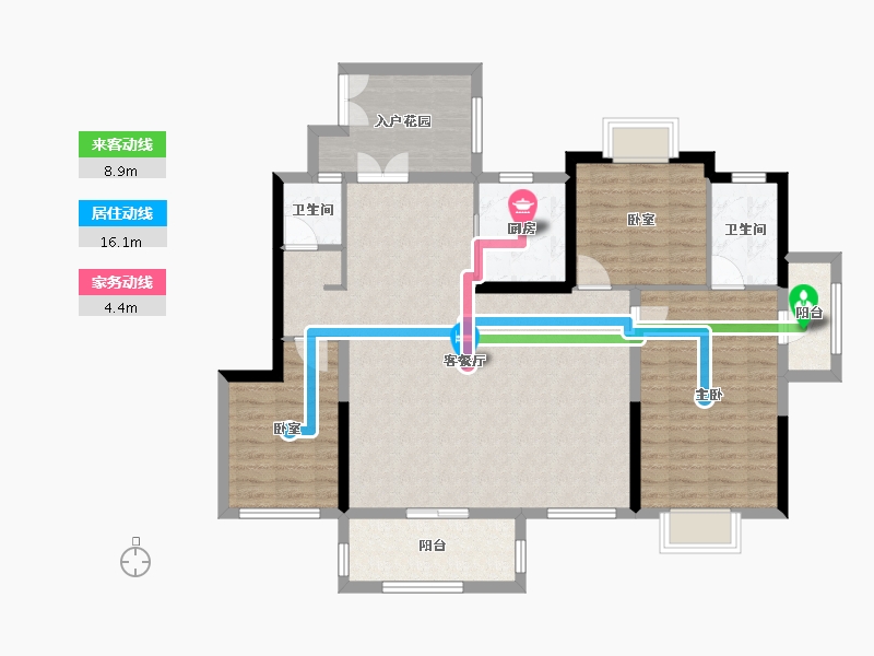 云南省-玉溪市-元江悦府-112.80-户型库-动静线