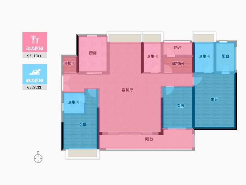 广东省-广州市-中海保利朗阅-141.60-户型库-动静分区