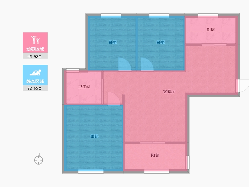 上海-上海市-安阁苑-北区-92.00-户型库-动静分区