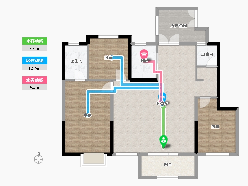 云南省-玉溪市-元江悦府-104.95-户型库-动静线