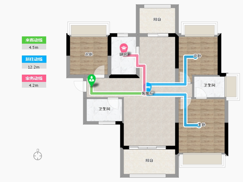 广东省-惠州市-东亚俪景轩-87.08-户型库-动静线