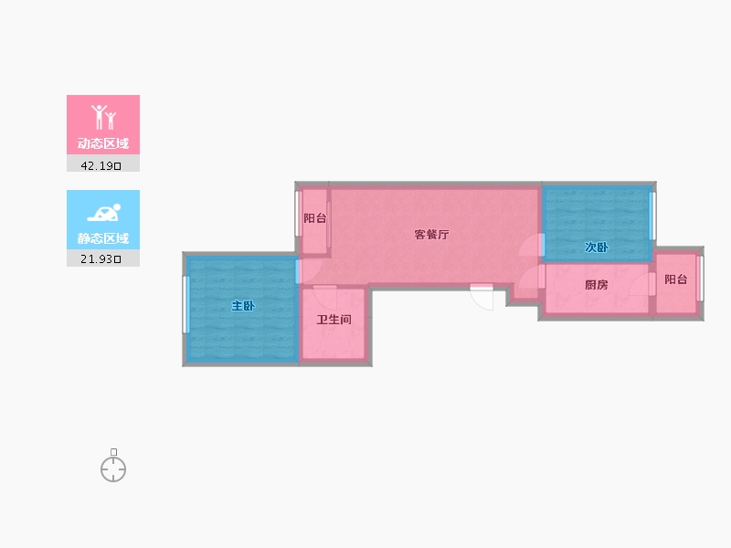 北京-北京市-宣武门西大街26号院-65.00-户型库-动静分区