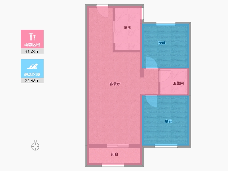 河北省-石家庄市-保利·锦上-59.06-户型库-动静分区