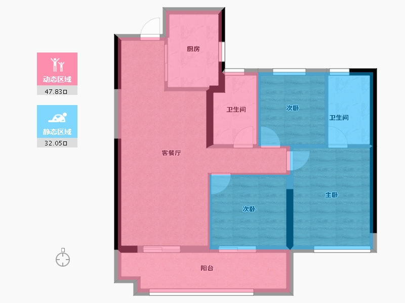 福建省-福州市-保利云上-71.20-户型库-动静分区