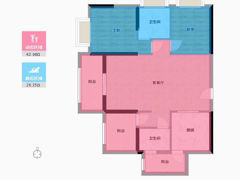 广东省-云浮市-御龙山水-96.00-户型库-动静分区