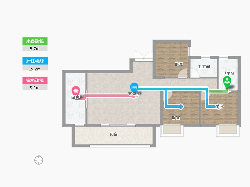 福建省-福州市-榕发悦乐郡-87.99-户型库-动静线