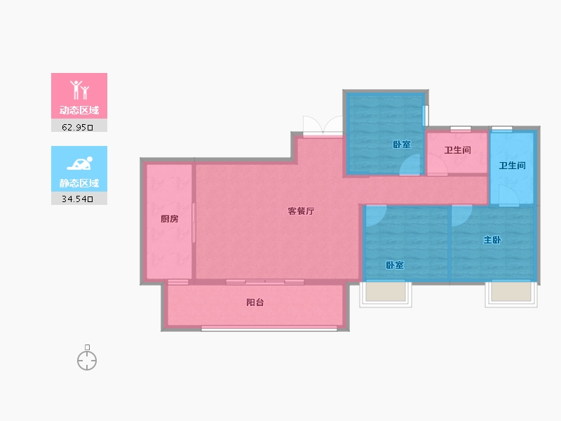 福建省-福州市-榕发悦乐郡-87.99-户型库-动静分区