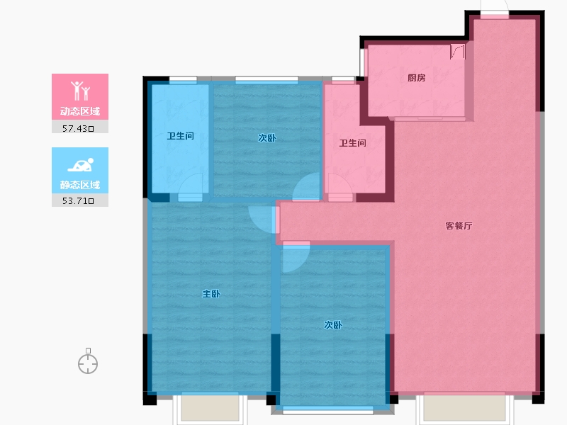 河北省-石家庄市-绿城春和印月-100.00-户型库-动静分区