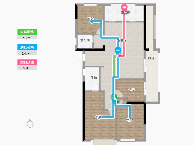 福建省-福州市-中海晋安湖叁号院-100.00-户型库-动静线