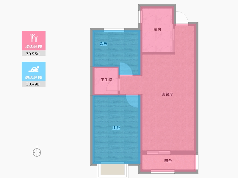 山西省-临汾市-未来城-73.00-户型库-动静分区