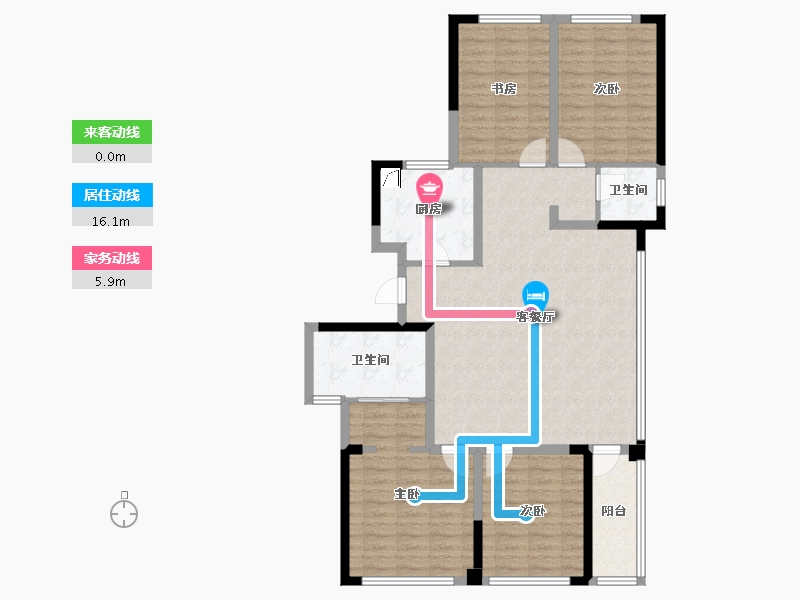 江苏省-镇江市-财信筑和·尚书坊-114.40-户型库-动静线