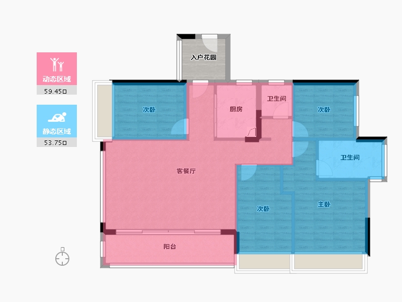 广东省-广州市-五矿招商江天际-107.46-户型库-动静分区