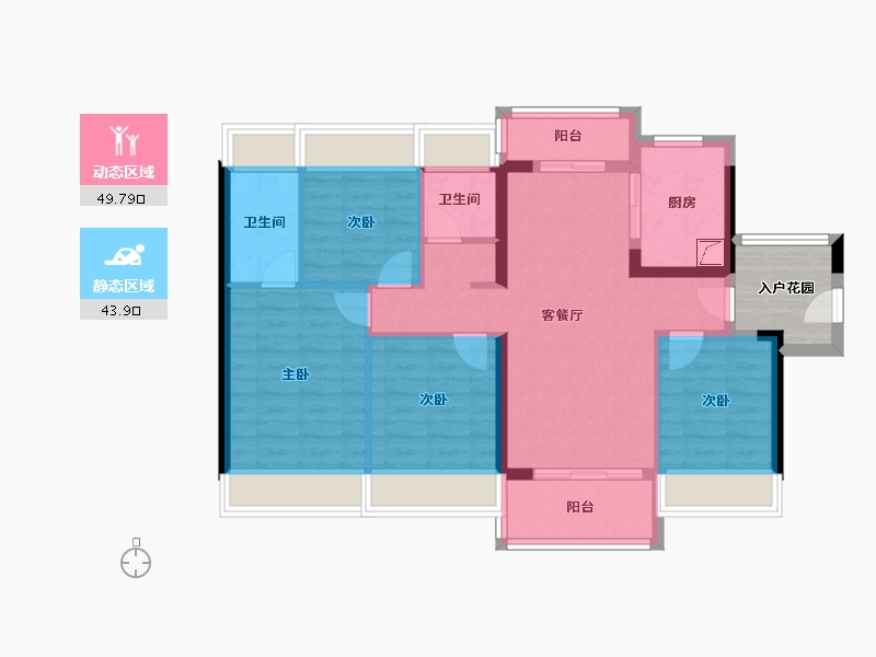 广东省-广州市-五矿招商江天际-88.01-户型库-动静分区