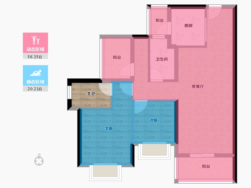 广东省-河源市-龙光城-71.21-户型库-动静分区