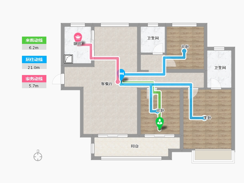 江苏省-徐州市-绿地运河小镇-100.01-户型库-动静线