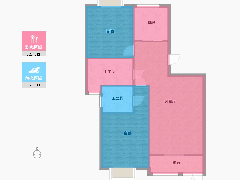 上海-上海市-好世凤凰城-90.00-户型库-动静分区