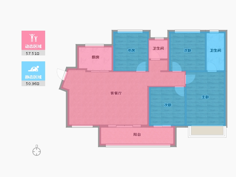 广东省-惠州市-君逸府-98.40-户型库-动静分区