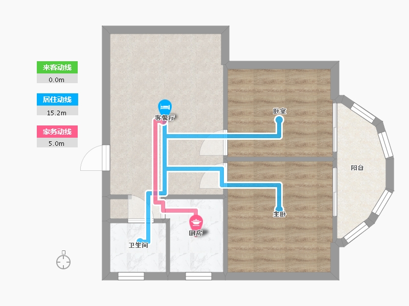 四川省-成都市-总府花园-68.00-户型库-动静线