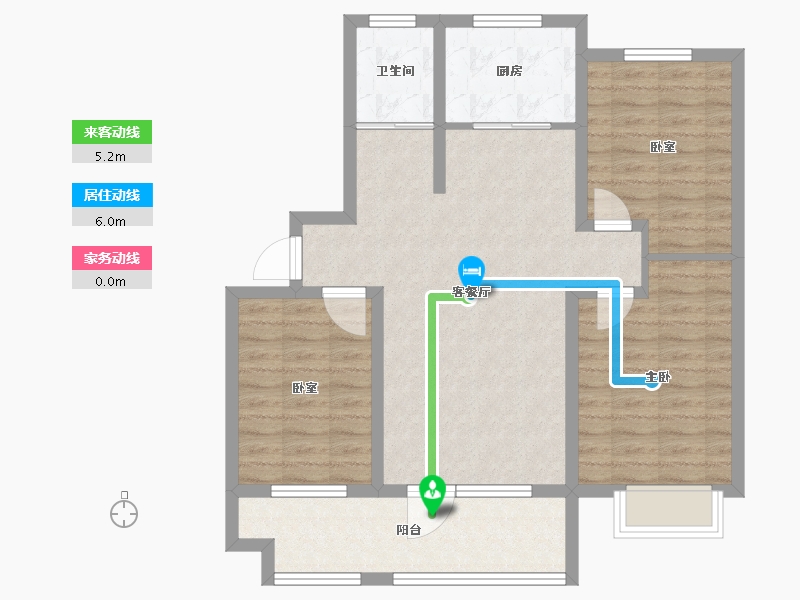 山东省-日照市-高新颐和学府-88.80-户型库-动静线