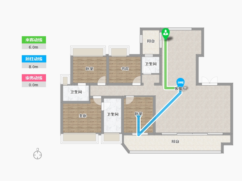 重庆-重庆市-中粮天悦壹号-136.00-户型库-动静线