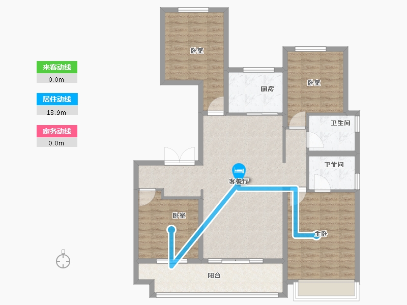 山东省-菏泽市-佳和桃李春风-112.80-户型库-动静线