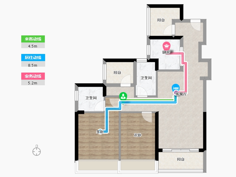 广东省-广州市-广州桂语汀澜-79.21-户型库-动静线