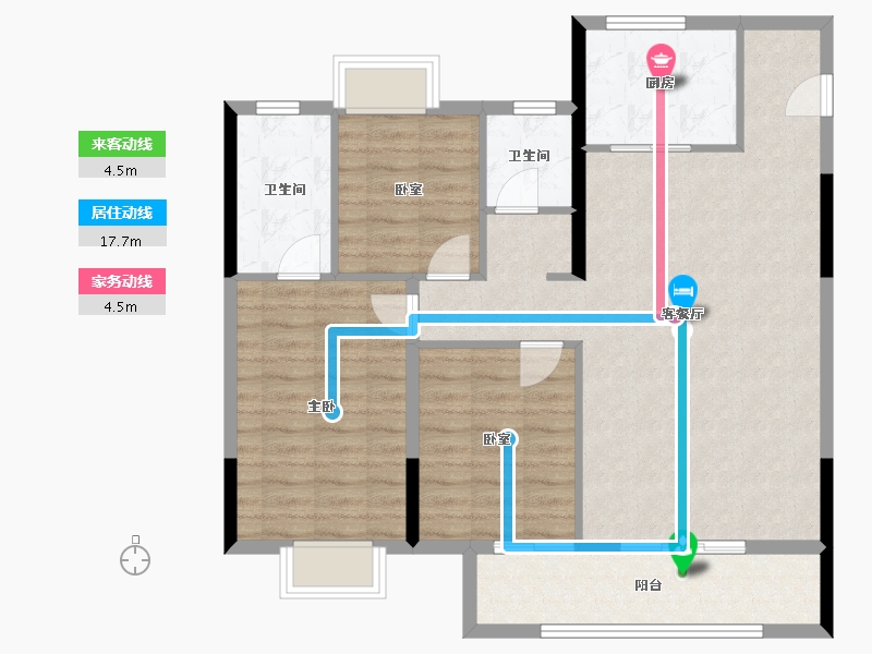 江西省-吉安市-红星九颂时代城-97.86-户型库-动静线