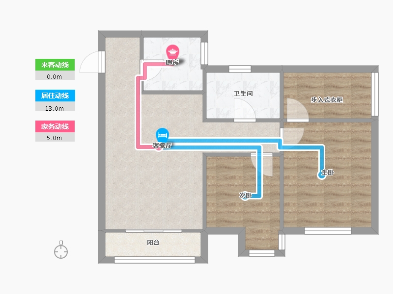 四川省-成都市-橡树湾-58.30-户型库-动静线