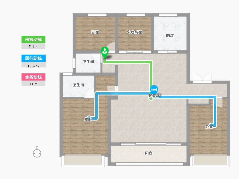 山东省-菏泽市-佳和桃李春风-129.00-户型库-动静线