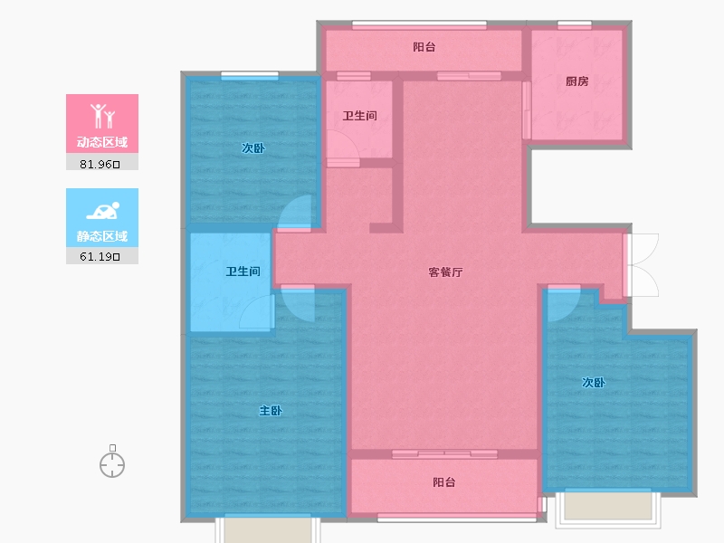 山东省-滨州市-莲池水岸·怡馨苑-128.51-户型库-动静分区