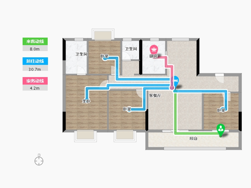 江西省-吉安市-红星九颂时代城-116.00-户型库-动静线