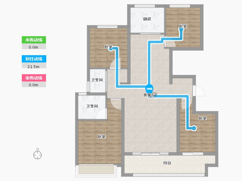 山东省-菏泽市-佳和桃李春风-112.00-户型库-动静线