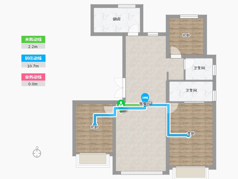 河北省-秦皇岛市-中冶德贤华府-84.93-户型库-动静线