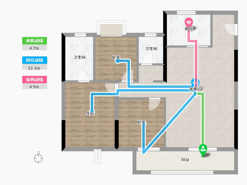 江西省-吉安市-红星九颂时代城-99.20-户型库-动静线