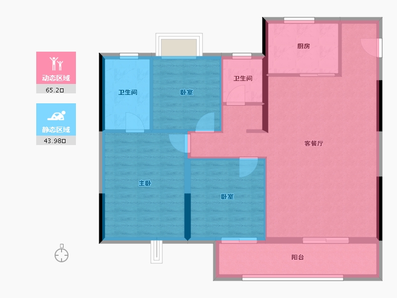 江西省-吉安市-红星九颂时代城-99.20-户型库-动静分区