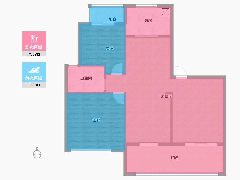 湖北省-黄冈市-城投玲珑家园-91.06-户型库-动静分区