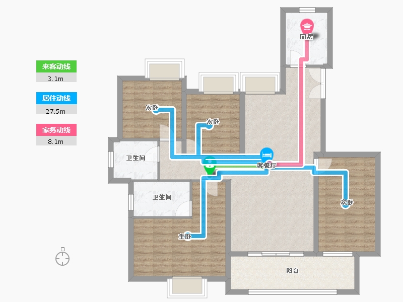 江西省-吉安市-滨江·翡翠学府-112.00-户型库-动静线