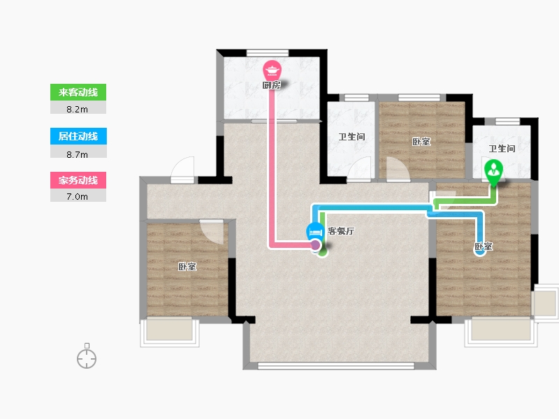 山东省-济南市-悦城壹品-102.40-户型库-动静线