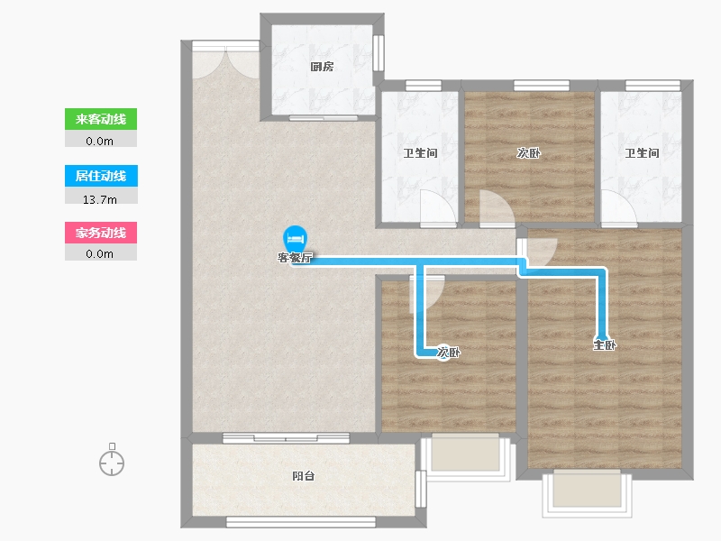 江西省-吉安市-滨江·翡翠学府-93.79-户型库-动静线