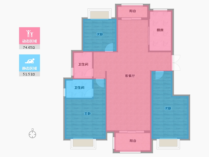 江西省-景德镇市-龙景国际-112.92-户型库-动静分区