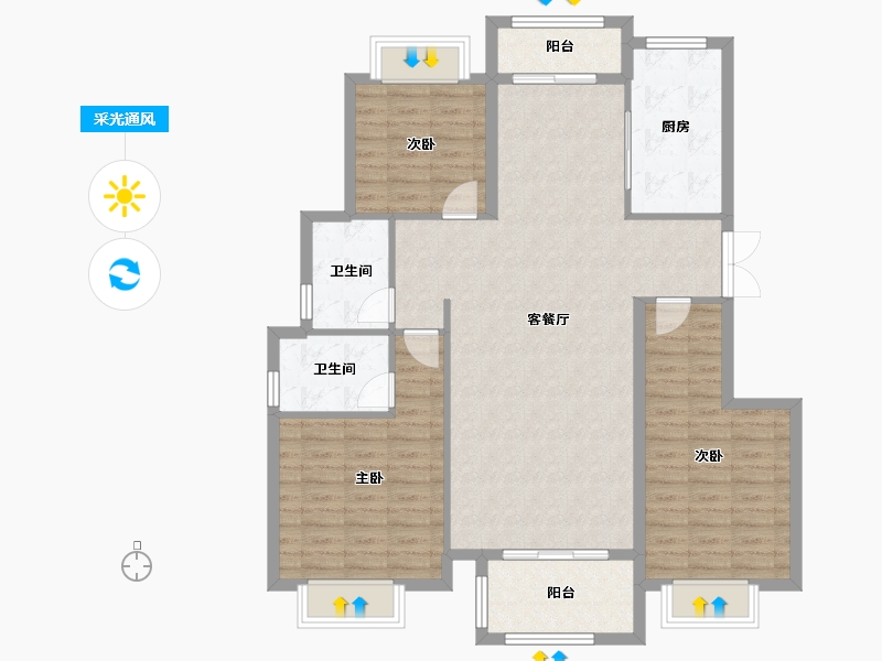 江西省-景德镇市-龙景国际-112.92-户型库-采光通风