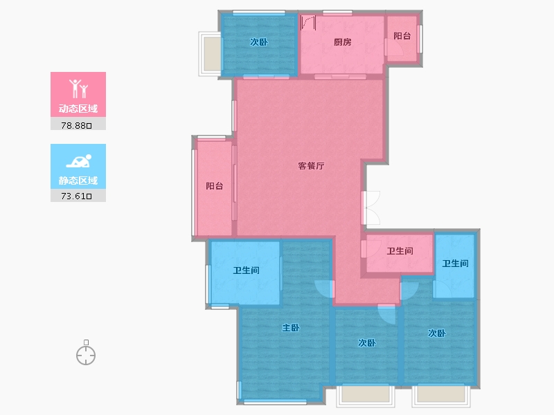 上海-上海市-仁恒海上源-150.70-户型库-动静分区