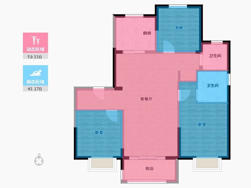 山东省-济南市-悦城壹品-92.00-户型库-动静分区