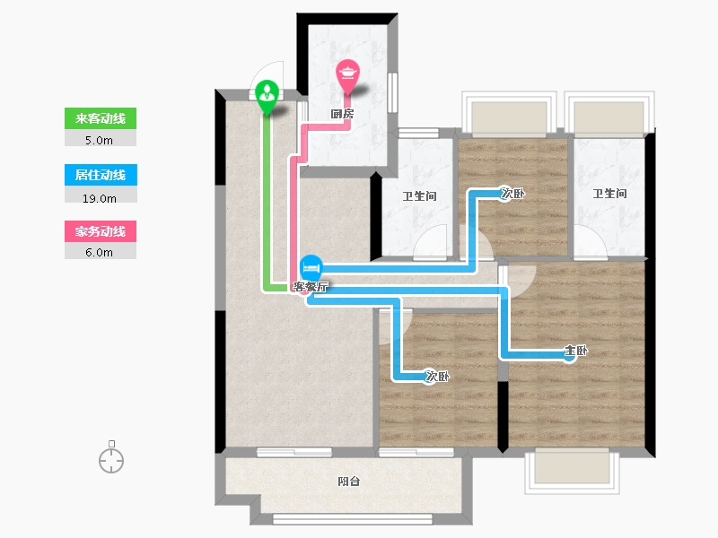 上海-上海市-中建御湖澜庭-80.77-户型库-动静线