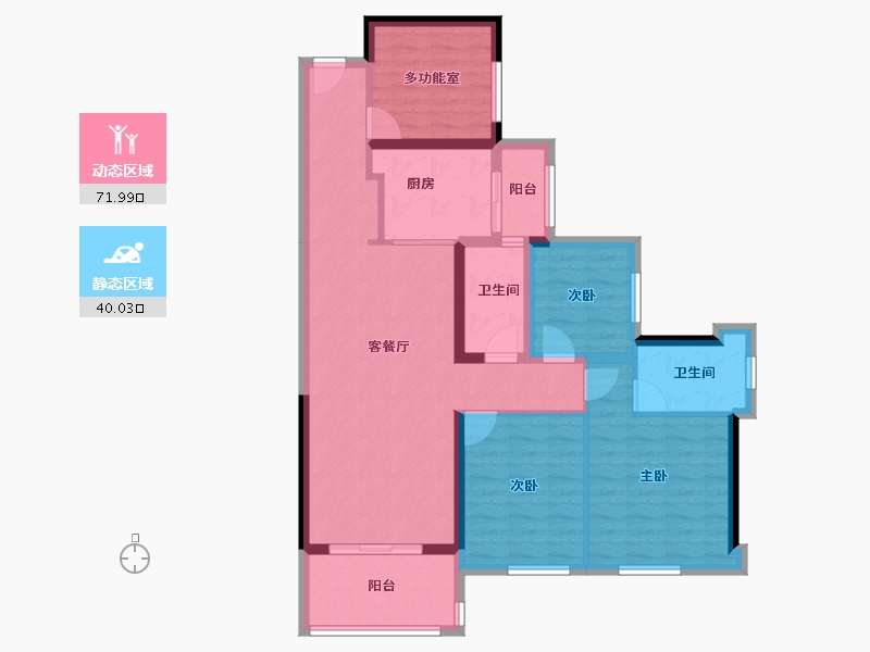 广东省-湛江市-荣基尚学花园-99.84-户型库-动静分区