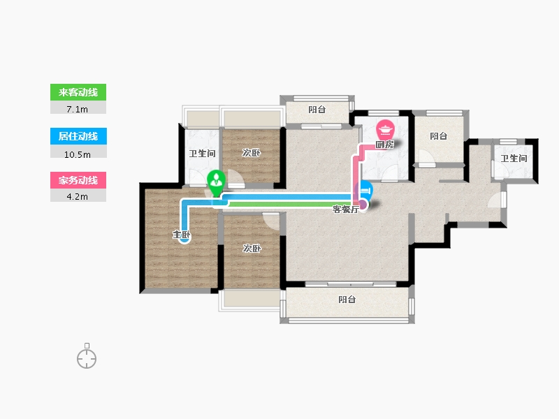 广东省-广州市-广州桂语汀澜-112.01-户型库-动静线