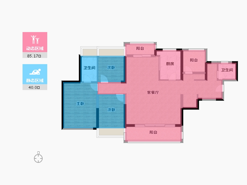 广东省-广州市-广州桂语汀澜-112.01-户型库-动静分区