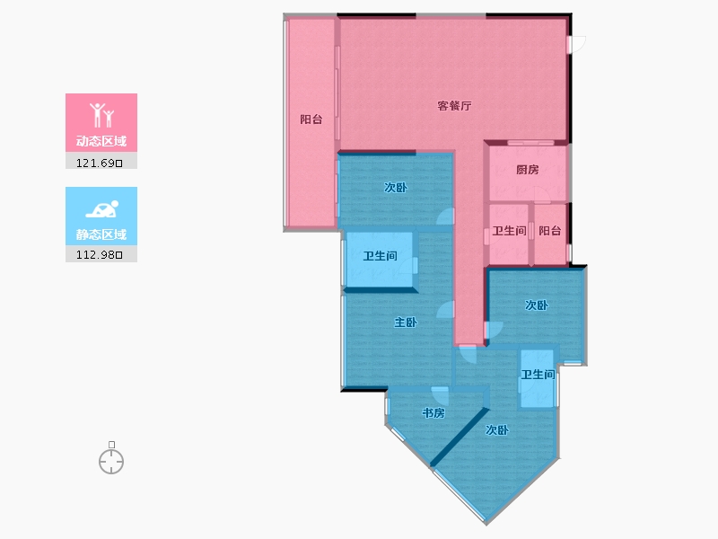 广东省-汕尾市-熙龙湾-160.00-户型库-动静分区